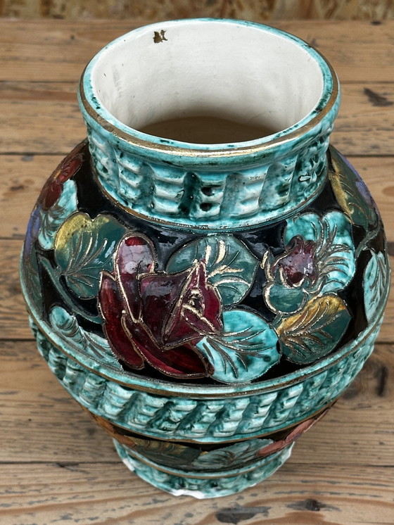 Image 1 of Monaco Ceramic Ball Vase - Vintage 70's - Signed- H 23 cm