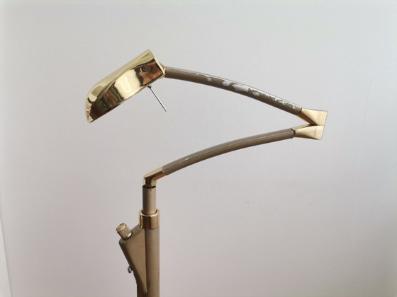 Minimalistische, höhen- und breitenverstellbare Schwenkarm-Stehlampe im modernen Stil der 1970er Jahre (photo 9 of 16)