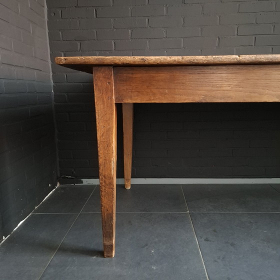 Image 1 of Mesa de granja francesa antigua 228x85 roble