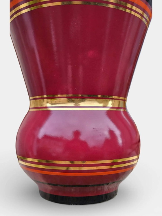 Steingutvase von Gien 1940-60 – Vasen, Porcelain, Art Deco (photo 6 of 8)
