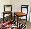 2 x mid-century design eetkamerstoel 
