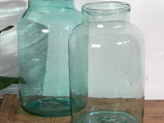 Große antike Flaschen (ca. 1920). 2er-Set #40 – Gläser & Karaffe, Glass (photo 2 of 10)