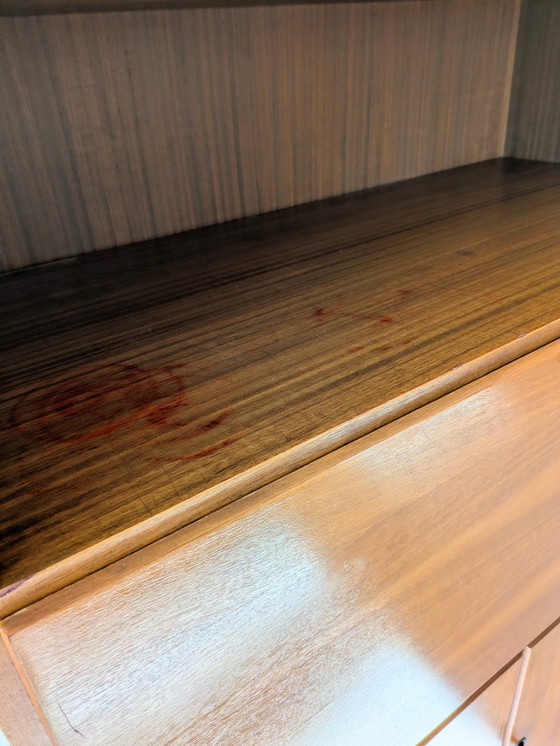 Image 1 of Vintage teakhouten highboard, secretaire 