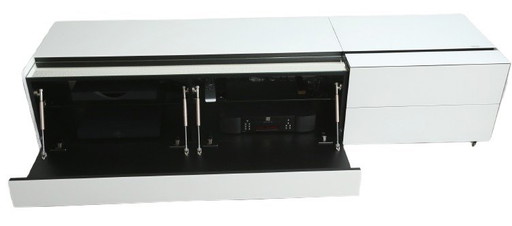 SPECTRAL cabinet, white. Low model for e.g. audio and TV. WITHOUT damage.