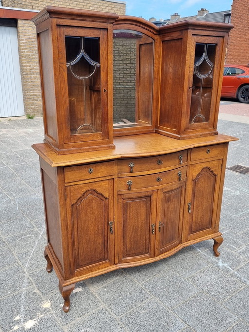 Antique Buffet Cabinet Two-piece