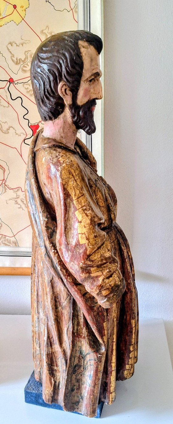 Image 1 of 18th-century Spanish colonial statue