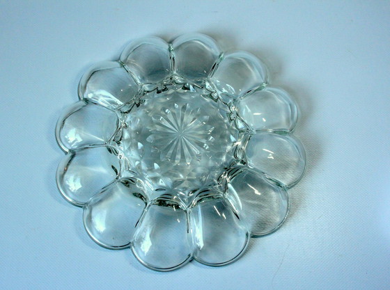 Image 1 of Piatto per uova in vetro cristallo - piatto per uova - vintage anni '60