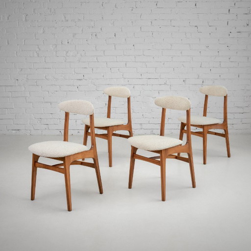 Vintage Mid-Century Dining Chair by Rajmund Hałas – Expertly Restored Vintage Piece
