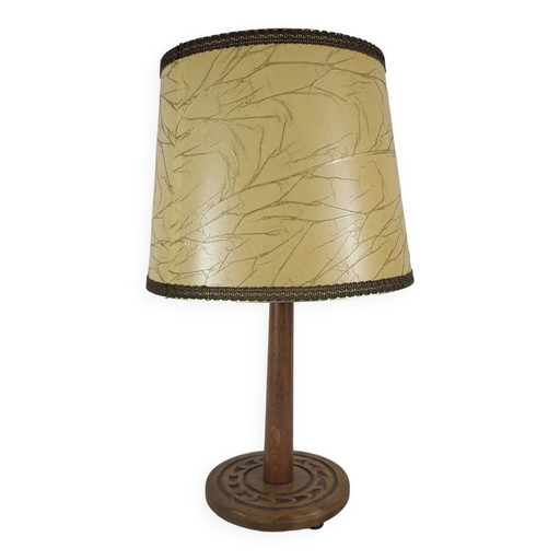 Holzlampe aus den 1950er Jahren