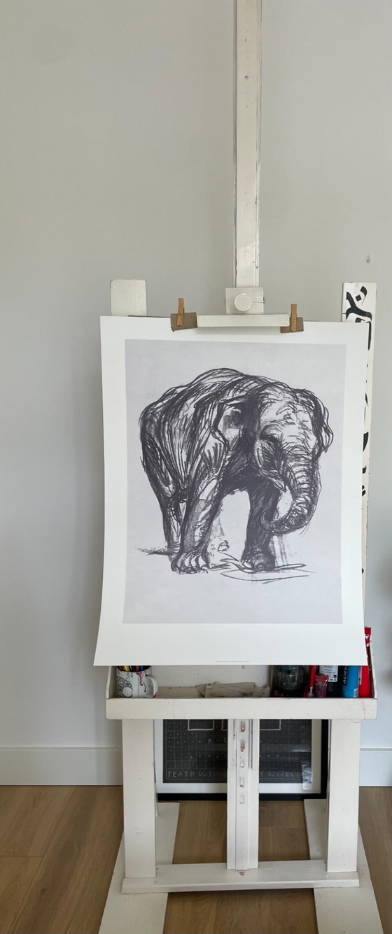 Image 1 of Franz Marc (1880-1916), Elefant, 1907, Printed in Italy 