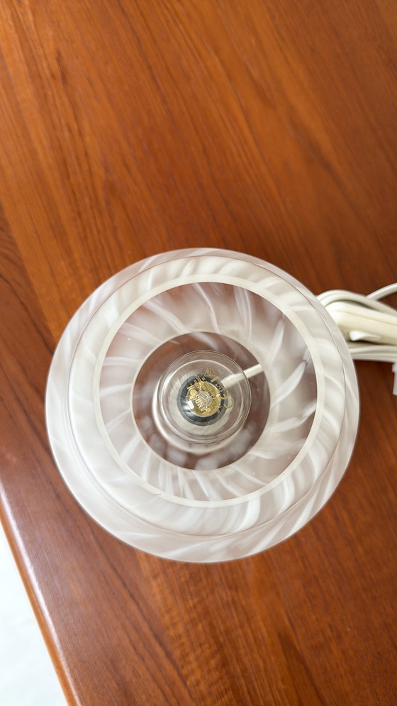 Image 1 of Lampe champignon vintage en verre par Hustadt Leuchten