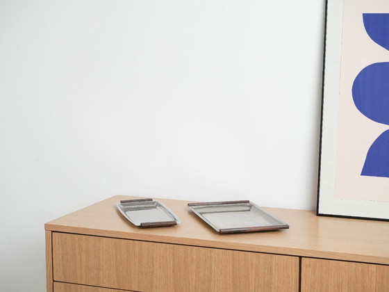 Image 1 of Plateau en acier inoxydable, design danois, années 1970, fabriqué au Danemark