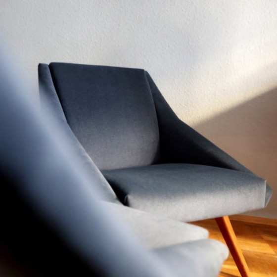 Image 1 of ❤️Vintage fauteuil uit de DDR (midden van de 20e eeuw) - Gerestaureerd cultureel meubelstuk