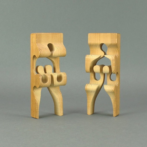 Image 1 of Gunnar Kanevad (1932-2019) - Gamla Linköping, Schweden - 1962 - Kieferpuzzle