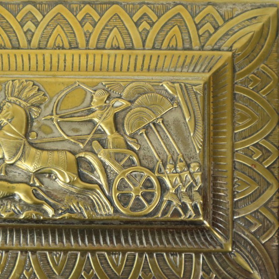 Image 1 of Verzilverde Art Deco Kist Trinket Doos