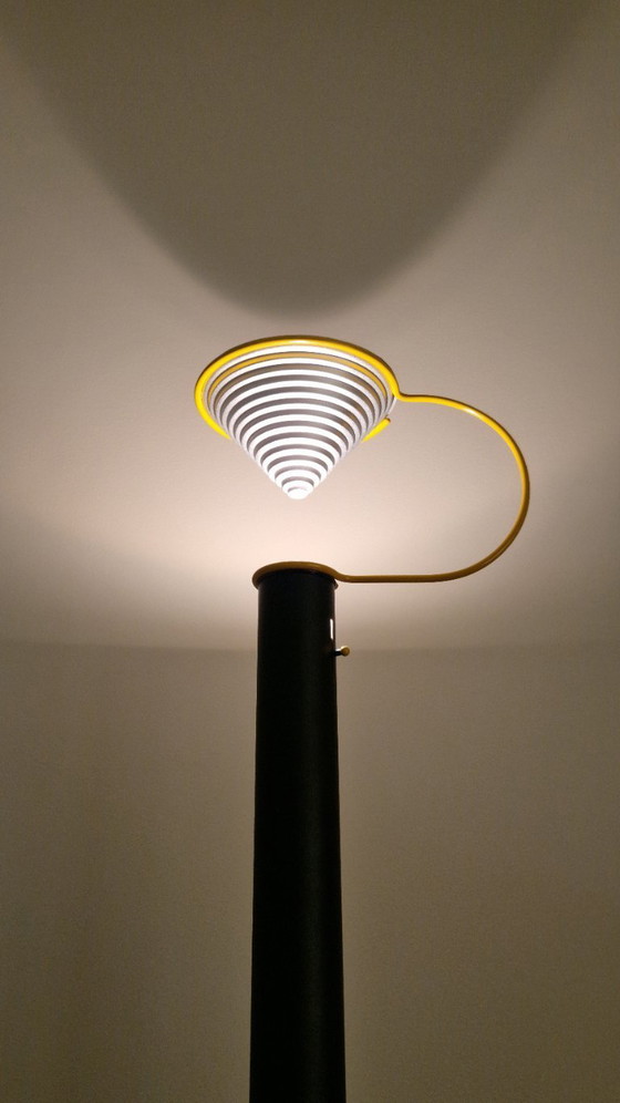 Image 1 of Unique vintage floor lamp, Lamiprogetti Eleusi, Italy, postmodern design, 1980s