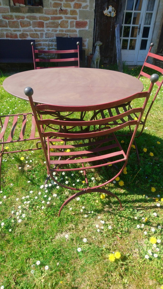 Tavolo da giardino + 4 sedie in ferro battuto – Fermob, Mobili da giardino, Iron (photo 7 of 7)