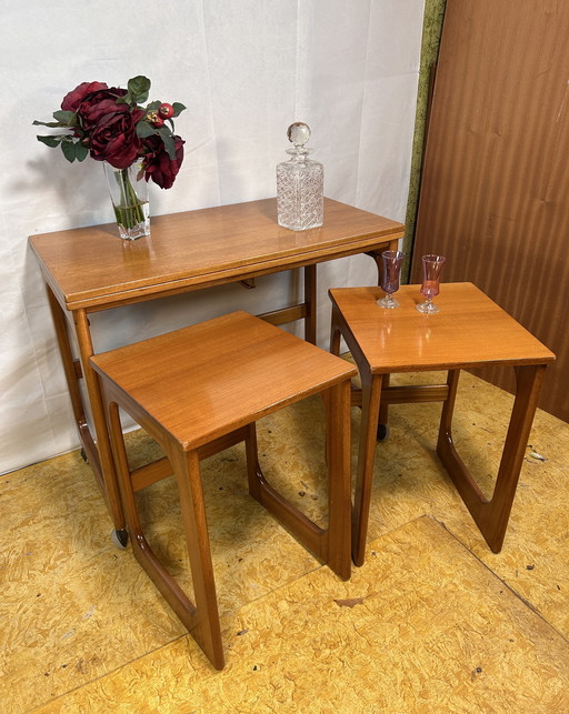 Retro vintage mid-century teak coffee table, 1960s. Tristor Danish Design