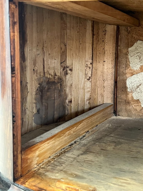 Image 1 of Cassettone - Noce - Comò con specchiera