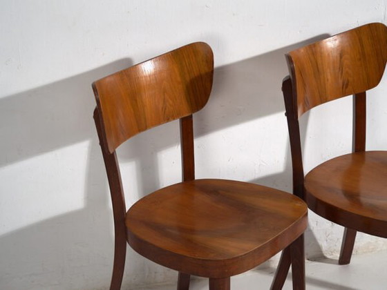 Retro style bentwood chairs (c.1950). Set of 2 pieces #3 – Dining chairs (photo 12 of 40)
