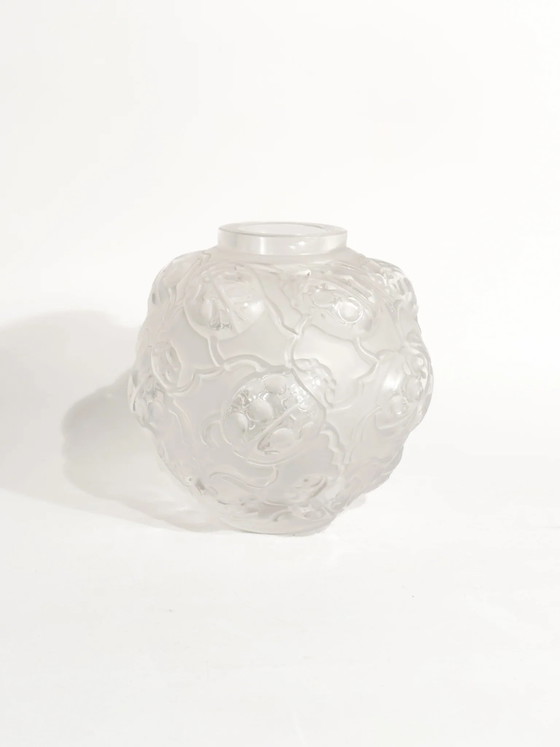 Lalique 'Coccinelle' Crystal Vase, 1980s (photo 2 of 9)