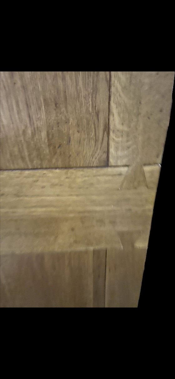 Image 1 of Plain oak extendable table