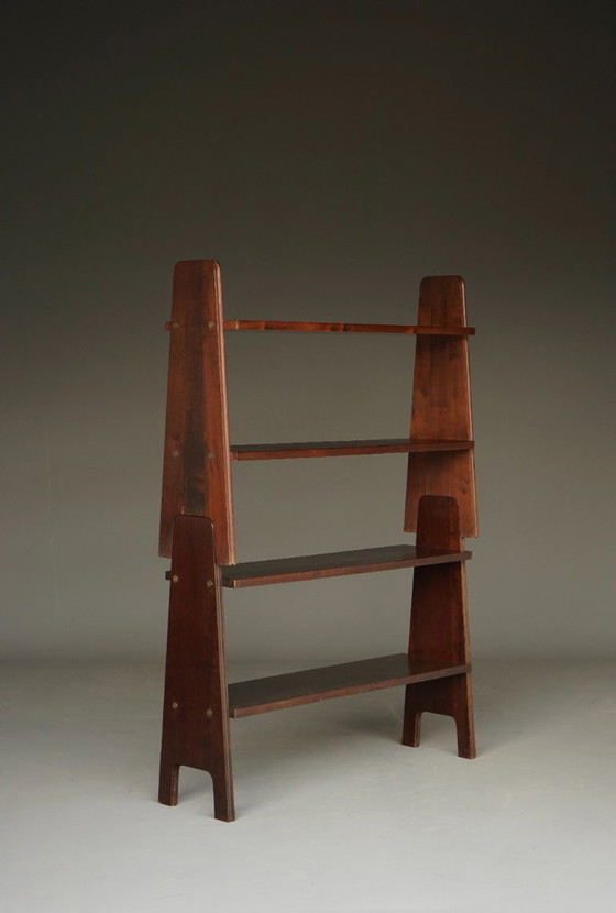 Stapelbare, vrijstaande boekenplanken uit het midden van de 20e eeuw, jaren 1950, set van 2 – Boekenkasten (photo 14 of 17)