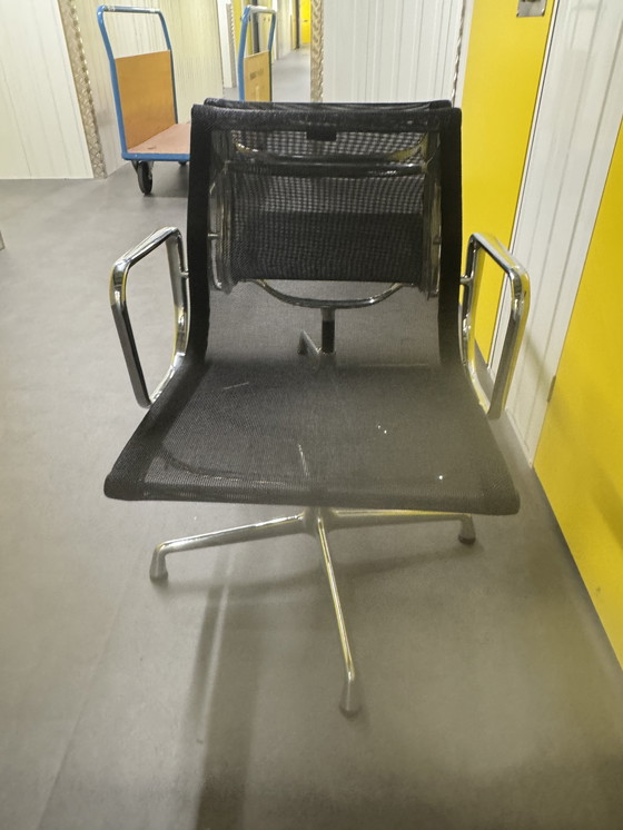 Image 1 of Vitra Eames EA108 Swivel Chrome Netweave
