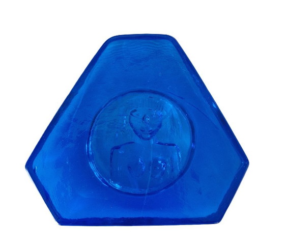 Kosta Boda - Bloc de verre avec femme nue par Erik Hoglund - Années 60 – Objets déco, Glass (photo 5 of 5)