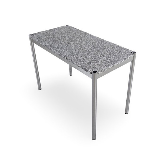 Image 1 of Tavolino originale USM Haller, in granito, design vintage, tavolo da pranzo