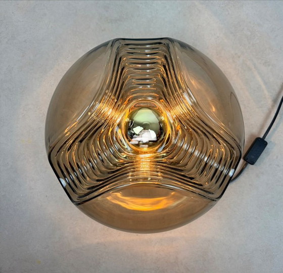 Peill Putzler Brass Futura Wave Table Lamp – Peill & Putzler, Glass (photo 9 of 12)