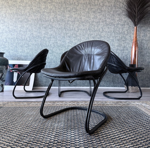 4x Pascale Dining Chairs by Gastone Rinaldi for Thema, 1970s