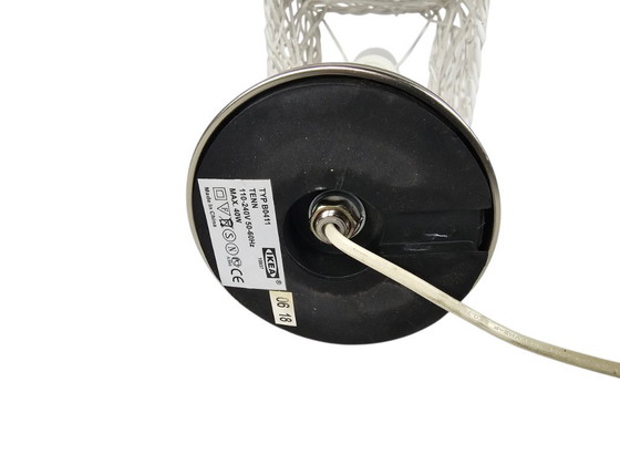 Image 1 of Ikea – Modell Knepp – Typ B0411 – Glas – Nickel – Holz – 90er Jahre