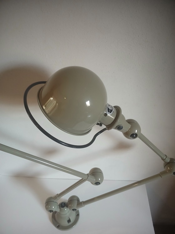 Image 1 of Jielde loft dubbele plafondlamp nieuwstaat kaki kleur