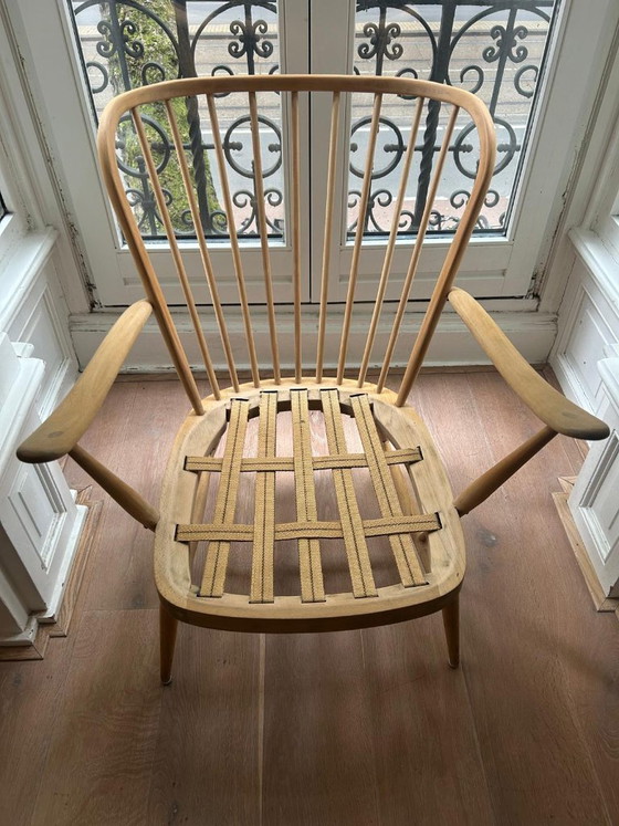 Chaise Ercol vintage - W – Fauteuils, Wood (photo 3 of 6)