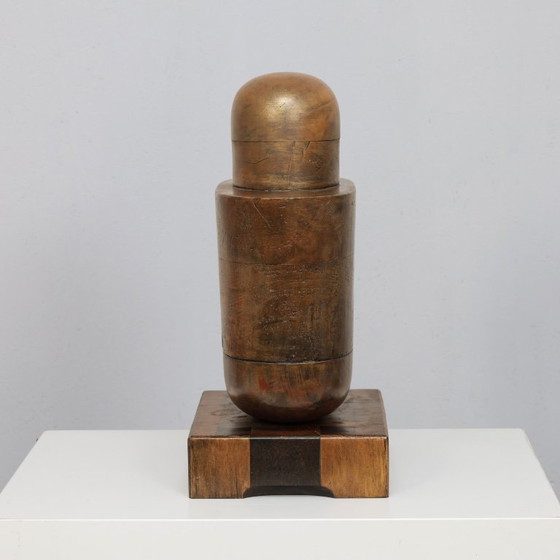 Image 1 of Holey Grail  Monumental Sculptural Form in Wood by Annet Gaaikema, 1980s
