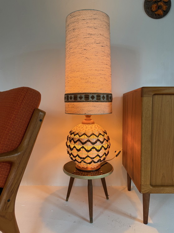 Vintage Deense ‘Pineapple’ Vloerlamp ‘70 – Vloerlampen, Glass, Plastic (photo 7 of 13)
