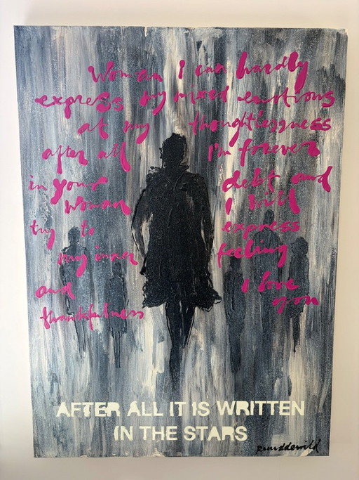 Original painting by Ruud de Wild – 80 × 110 cm – unique commissioned work – schilderijen tekeningen, Canvas