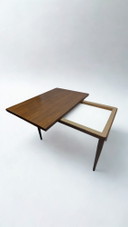 Vintage extendable dining table | Mid-century design | rotation system
