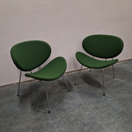 Image 1 of Set di 2 poltrone di design, Slice, anni '90, rivestite di recente