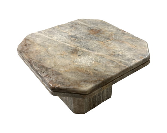 Image 1 of Vintage marble side table, Italy 1979