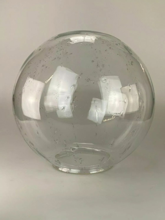 Image 1 of Lámpara de techo de los años 60 y 70, lámpara esférica de cristal Doria, diseño de la era espacial.