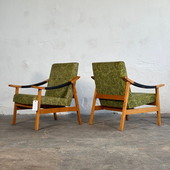 Image 1 of Een paar Hongaarse fauteuils uit het midden van de 20e eeuw van László Heczendorfer, 1977.