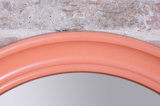 Miroir rose original de style Mid-Century, cadre en plastique, Italie, années 1960 – Glass, Plastic (photo 7 of 7)