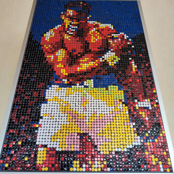 Image 1 of Muhammad Ali / Cassius Clay / Boxing World Champion / Pixel Art Mosaic Portrait