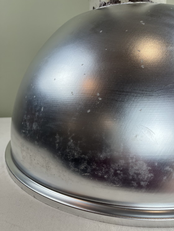 Image 1 of Rare Osram HQL industrial pendant light with large aluminum reflector, 53cm