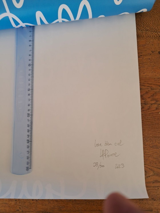 Image 1 of LA POINTE - Sky Blue Love - Framed artist's lithograph