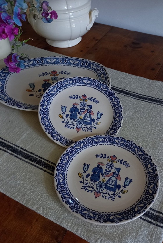 Image 1 of Vajilla inglesa "Corazones y flores" de Johnson Brothers