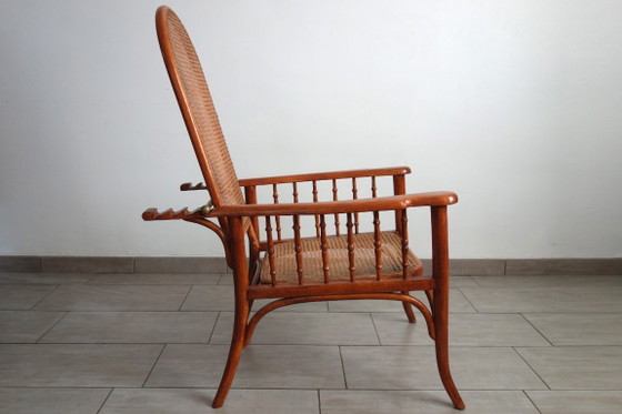 Poltrona relax regolabile Fischel circa 1900 – Poltrone relax, Vimini, Ottone (photo 6 of 19)