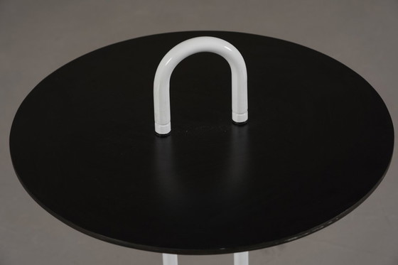 Image 1 of Vintage salontafel met marmeren onderstel van Vico Magistretti voor Cattelan, Italië, jaren 80